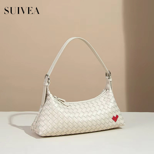 กระเป๋าผ้าทอแฮนด์เมดดีไซน์เฉพาะกลุ่มกระเป๋าถือสำหรับผู้หญิง, กระเป๋าถือสะพายไหล่ใบเดียวอเนกประสงค์ทันสมัย - Product Image 3