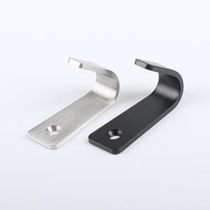 Crochet mural auto-adhésif simple en acier inoxydable 304 brossé noir, style moderne et épuré, pour salle de bain, cuisine, toilettes, ou derrière la porte - Product Image 3