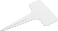 Étiquettes de plantes en forme de T réutilisables de haute qualité à prix plus bas, en plastique blanc/couleur personnalisée, faciles à installer, différentes tailles pour les panneaux