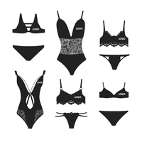Bikini à découpe personnalisé de marque privée, style string à coupe haute, maillot de bain deux pièces, service OEM ODM