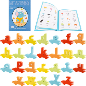Ventes directes d'usine Montessori début petit train <span class=keywords><strong>orthographe</strong></span> mots éducation <span class=keywords><strong>orthographe</strong></span> mots amusant cognitif couleur puzzle enfants jouets - Product Image 3