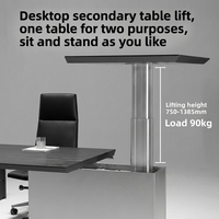 Bureau de direction moderne en L à double moteur, réglable en hauteur électriquement, avec mémoire, pour bureau à domicile (Bois)