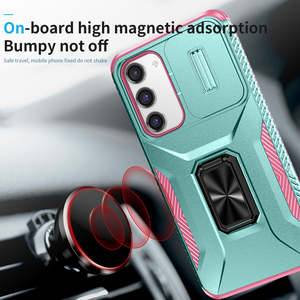 Support de téléphone rotatif antidérapant pour voiture, coque antichoc avec anneau métallique, support magnétique en PC pour <span class=keywords><strong>Samsung</strong></span> S24 A55 - Product Image 6