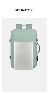 Mochila para ordenador portátil Viajes al aire libre Senderismo Mochila escolar Mochila de mano con USB - Product Image 6