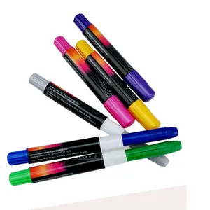 12 Temporary Color Hair Chalk Pens for Girls with Disposable Gloves and Cape Included