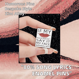 Épingles en émail personnalisées amusantes 'Mon cerveau est à <span class=keywords><strong>80</strong></span>% des paroles <span class=keywords><strong>de</strong></span> <span class=keywords><strong>chansons</strong></span>' Cadeau <span class=keywords><strong>de</strong></span> bijoux amusant pour le Nouvel An chinois pour <span class=keywords><strong>les</strong></span> enfants, <span class=keywords><strong>les</strong></span> amis, badges <span class=keywords><strong>de</strong></span> revers en fonte - Product Image 2