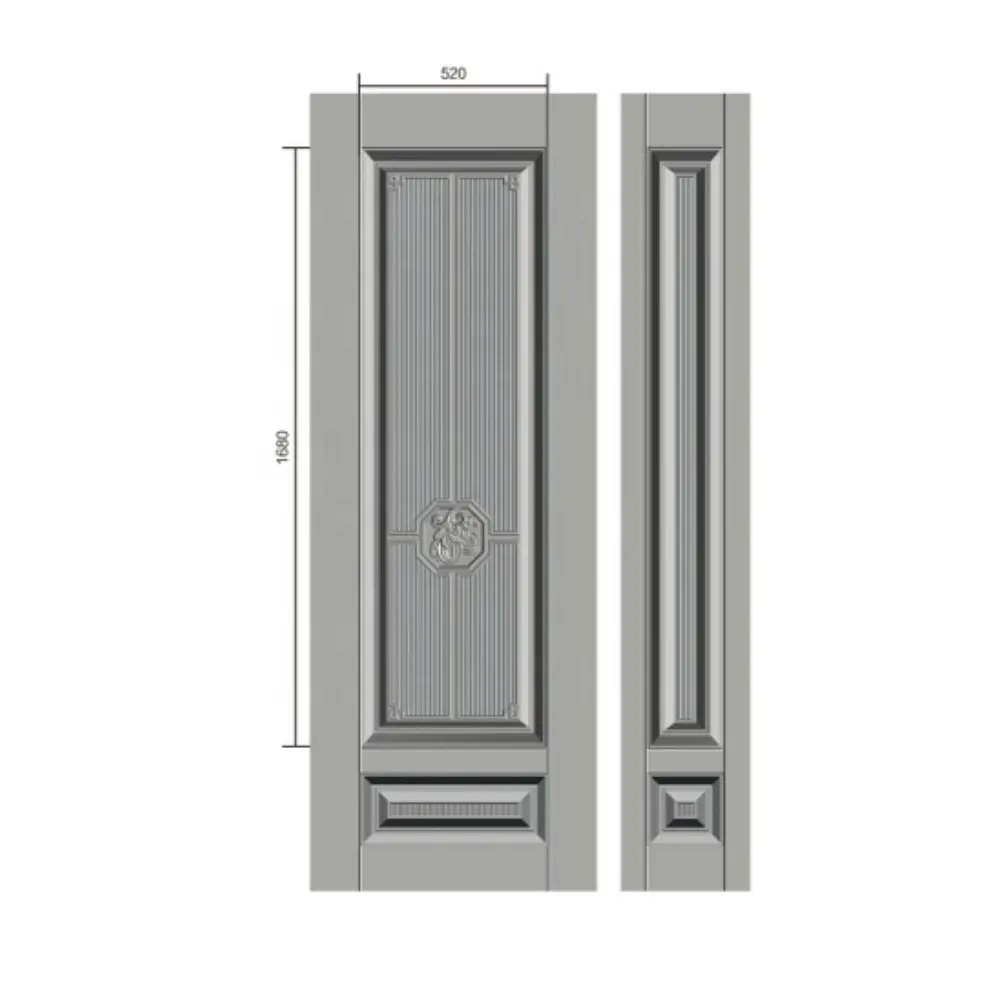 Высококачественная холоднокатаная рельефная стальная дверь