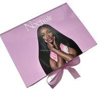Boutique tout-en-un pour les nouveaux coiffeurs : Coffret cadeau avec insert en satin, sac en soie satinée, emballage personnalisé pour toutes sortes de perruques