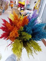 Bunga pernikahan Centrepiece terinspirasi gaya Ins prumpung Komunis alami Reed kecil Pampas Naturel berbulu Hari Ibu kering
