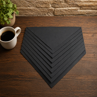Carton noir en pâte de bois vierge EUDR, haute rigidité, pour marquage à chaud, gaufrage UV, emballage de luxe et étiquettes suspendues