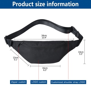 BSCI Custom Nylon <b>Man</b> Crossbody Running Pack <b>Bag</b> Women Purse Fashion Fanny Pack Waterproof Waist Belt Women's Chest <b>Bags</b> - Product Image 3