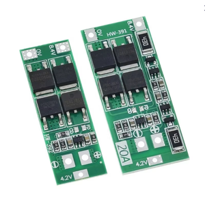 Carte de protection de batterie au lithium BMS 2S 20A 7.4V 8.4V 18650, version équilibrée, carte BMS standard pour bricolage - Product Image 1