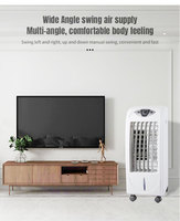 Ventilateur et humidificateur d'air portable par évaporation 3-IN-1 avec télécommande, ventilateur domestique pour climatiseur portable