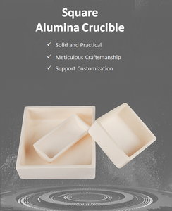 Creuset en céramique d'alumine à 99 % sur mesure, résistant aux hautes températures et stable - Product Image 5