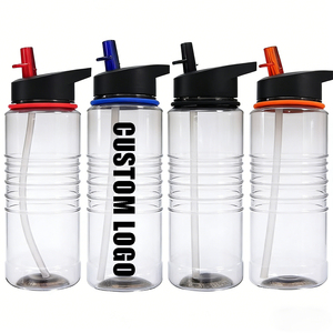 Botella de Agua de Plástico con Logotipo Personalizado, Libre de BPA y Apta para Alimentos. Vaso Promocional Reutilizable con Marca. Regalo Empresarial Perfecto y Venta al por Mayor. - Product Image 1