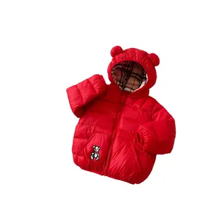 Vêtements d'hiver pour enfants Veste matelassée en duvet pour garçons Veste matelassée pour filles Manteau pour bébé de 1 à 3 ans Vente en gros