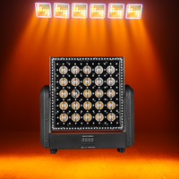 Projecteur LED mobile 25x5W RGBW DMX512 à activation sonore, fonction automatique, stroboscope, pour scène, mur, discothèque, KTV, mariage