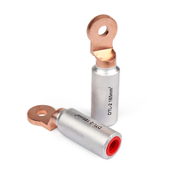 Bornes de mise à la terre électriques bimétalliques cuivre-aluminium plaquées étain 12V avec connecteur à cosse pour câbles de 1,5 à 300 mm