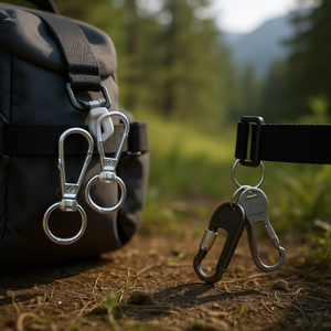 Moschettoni Portachiavi ILAN 45mm Argento 3 Pezzi Tipo Moschettone - Product Image 3