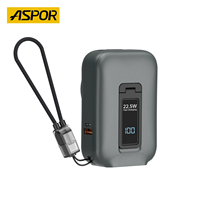 Batterie externe 10000 mAh à charge rapide 22,5 W pour S390 avec chargeur magnétique sans fil pour montre connectée, pliable et prise CA intégrée