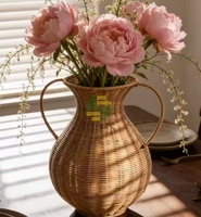 Künstliche Blumen-Weidenvase, Umweltfreundliches Material, Heimdekoration, Tischdekoration