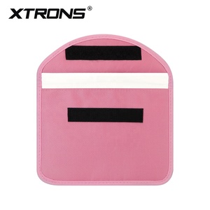 กระเป๋าป้องกันสัญญาณ RFID สำหรับกุญแจรถยนต์ XTRONS ขนาด 8 นิ้ว สีชมพู - Product Image 2