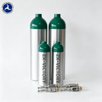 Bouteille de gaz médical vide en aluminium sans soudure ZX DOT Standard Factory Direct MD ME pour usage hospitalier avec CGA870