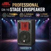 Haut-parleur passif pleine gamme 300W DX-10 10 pouces avec connecteur NL4, sensibilité 96dB pour système audio professionnel