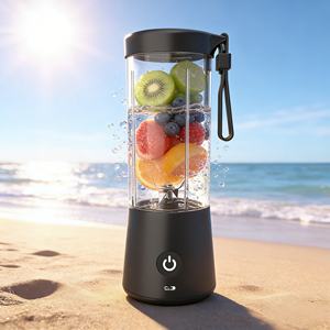 Licuadora Portátil Recargable por USB de 400 ml, Libre de BPA, 6 Cuchillas de Acero Inoxidable SUS304 de Grado Alimenticio, a Prueba de Fugas, Resistente, para Uso en Exteriores y Automóviles - Product Image 1