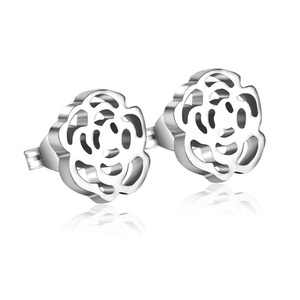 Pendientes de Acero Quirúrgico con Forma de Flor para Niña - Product Image 2