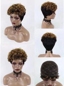 Parrucche per <span class=keywords><strong>capelli</strong></span> biondi Pixie a taglio corto a taglio molto basso ricci parrucche corte ritagliate Pixie Cut Short Hd Full Lace parrucche per <span class=keywords><strong>capelli</strong></span> umani - Product Image 4