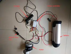 MY1016Z 24V 250W Kit de conversión de bicicleta eléctrica Motor de scooter de bicicleta eléctrica