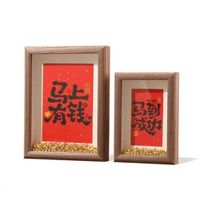 Marco de Fotos de Año Nuevo Chino para el Año del Caballo, Estilo Festivo, Atrae <span class=keywords><strong>la</strong></span> Riqueza, con 100 Lingotes Pequeños Hechos a Mano, Decoración de Escritorio - Product Image 1