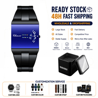 Montre à quartz pour homme, style personnalisé, nouvelle collection, ultra-fine, bracelet en acier inoxydable, résistante à l'eau, vente en gros, export