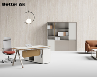 Mueble de Oficina Modular de Madera Maciza Moderno, con Iluminación LED, Credenza Ejecutiva, Gran Capacidad de Almacenamiento, Estante de Exhibición para Oficina
