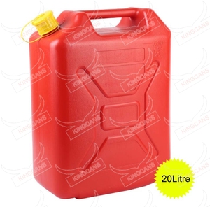 20LITRE PLASTIC JERRY CAN,BASIC TYPE,RED