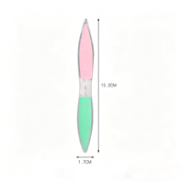 Lime à pieds double face en plastique avec poignée, pour pédicure, élimination des peaux mortes et des callosités, sous blister