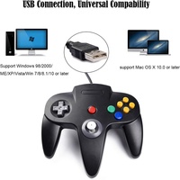 Mando de Juego USB con Cable para N64, Joystick para Nintendo 64