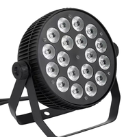 Projecteur LED PAR à faisceau haute puissance 18x10W RGBW, contrôle DMX512, indice de protection IP33, CRI90, lumière du jour 6000K, dimmable, 18000LM, pour événements, mariages, scènes