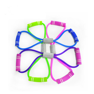 Bande de résistance extensible de Yoga, corde de traction circulaire pour étirements, exercices de Yoga - Product Image 4