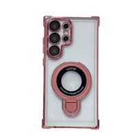 Étui de téléphone portable transparent antichoc avec anneau magnétique pour Samsung Galaxy S26 S25 S24 S23 Ultra A17 A37 A57 A16 A36 A56