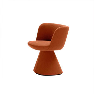 Thiết kế mới Nordic phòng chờ Ghế bành Ghế ăn bọc vải da đệm ghế xoay hiện đại - Product Image 6