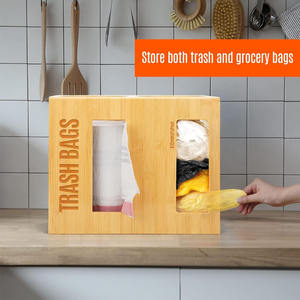 Distributeur de sacs poubelles 2 en 1 Porte-rouleau de sacs poubelles 13 gallons Organisateur de <span class=keywords><strong>rangement</strong></span> <span class=keywords><strong>sous</strong></span> l'évier - Product Image 6