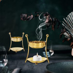 Quemador de incienso de latón para Yoga y meditación Fragancia para el hogar y purificador de aire Difusor de aromaterapia de metal para decoración de habitación - Product Image 3