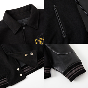 جاكيت جلدي غير رسمي للرجال مخصص بالجملة ، جاكيت أنيق مقاوم للرياح لركوب الدراجات للربيع والشتاء ، جواكت توريد OEM - Product Image 3