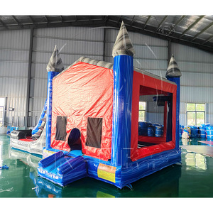Castillo Inflable de PVC con Tobogán, Certificado, Tamaño Personalizable, Fácil de Instalar, Gran Capacidad para Fiestas Comerciales al Aire Libre - Product Image 5