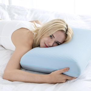 <span class=keywords><strong>Almohada</strong></span> Cervical Ortopédica Ergonómica de Espuma Viscoelástica con Gel Refrigerante, Transpirable y de Diseño Moderno, en Oferta - Product Image 4
