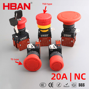 20A Heavy Duty Emergency Stop Button <strong>Push</strong> <strong>Lock</strong> Rotary Switch Stop Switches for Elevator Safety Control Pushbutton 2NO2NC - Product Image 6