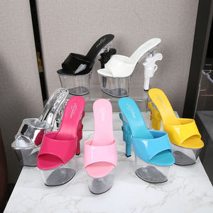 Big Tree Zapatos de mujer Chunky Gun Tacones altos Zapatos nuevos Zapatos de plataforma de baile en barra Zapatos de diseñador para mujer Sandalias de mujer - Product Image 5