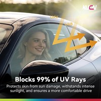 Película Multicapa para Ventanas de Automóviles KUCAI, Bloqueador de Calor, Antideslumbrante, Rollo de Tinte para Ventanas Laterales